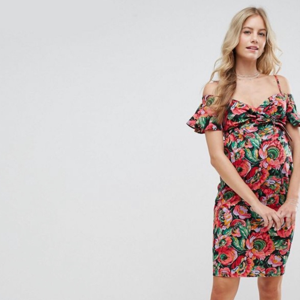 Asos Maternity sz 14 Floral Dress